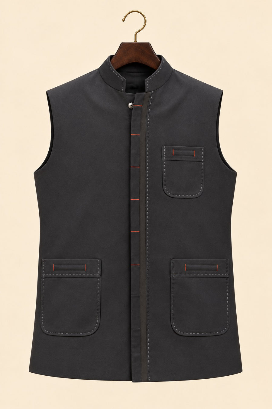 Chappa Detail Nehru Jacket