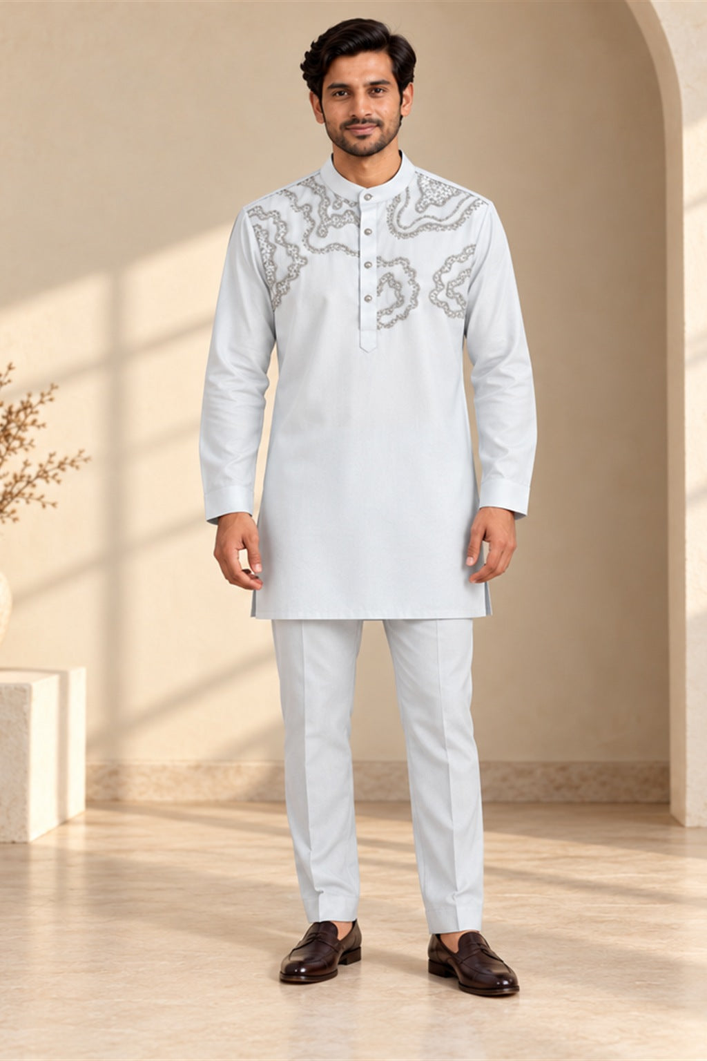 Chest Embroidered Kurta