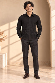 Flame Handwork Shirt - front model