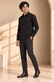 Flame Handwork Shirt - three-quarter model