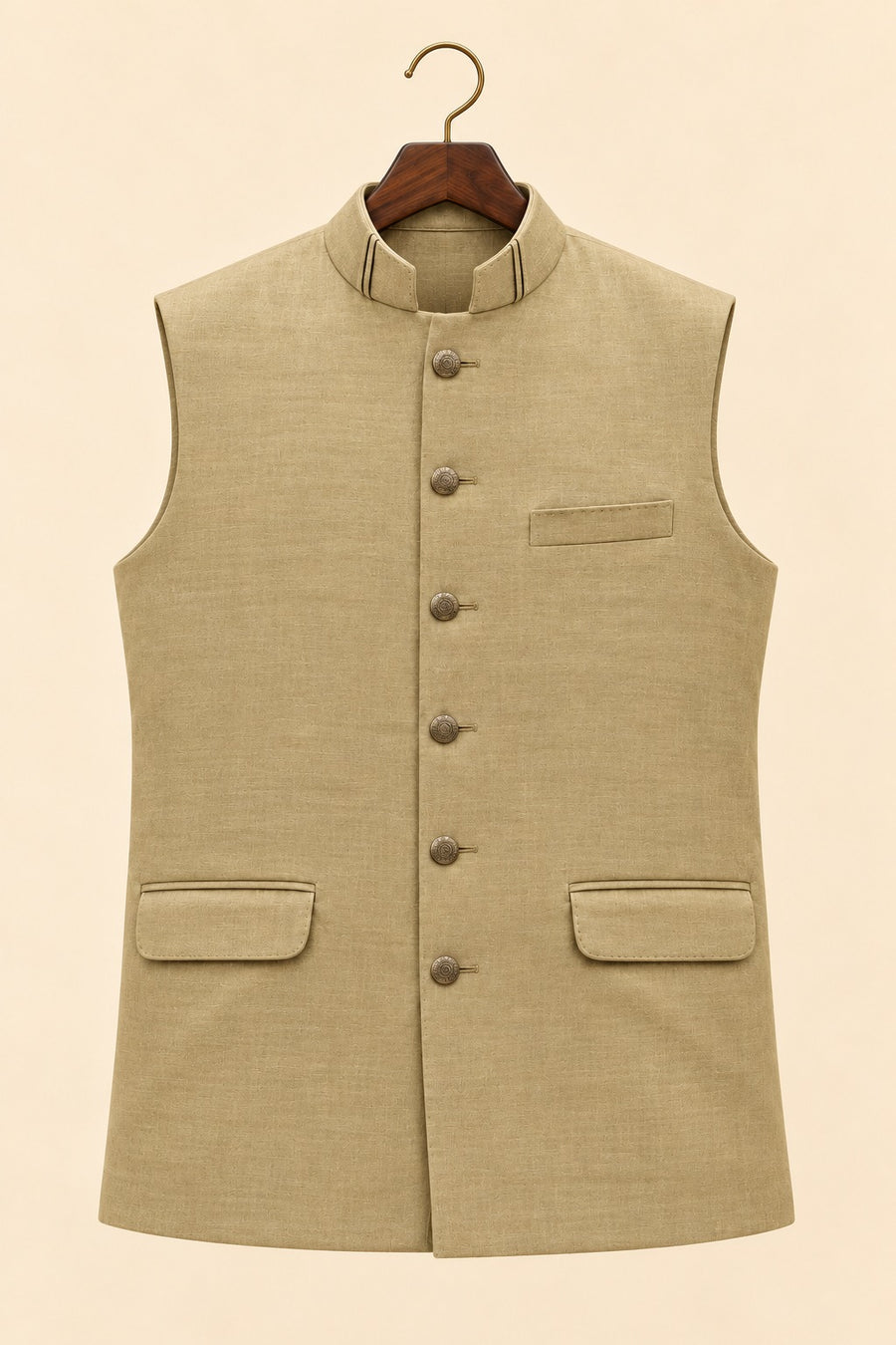 Pure Linen Nehru Jacket