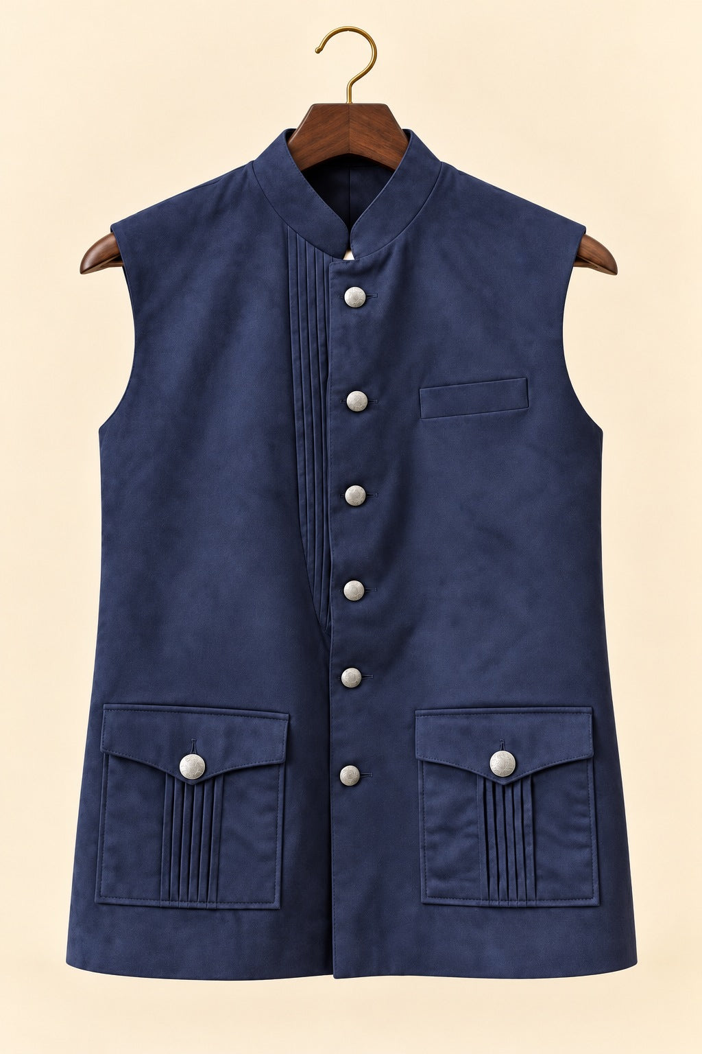 Suede Nehru Jacket - hanger