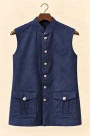 Suede Nehru Jacket - hanger