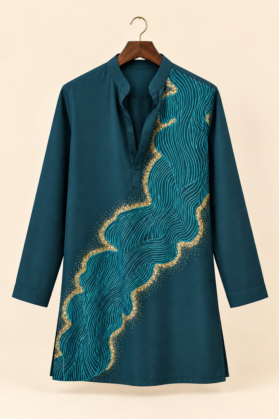 Turkish Green Embroidery Kurta